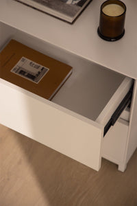 MDF naktinė spintelė DOREERO 50x45 cm su anglinio plieno kojelėmis