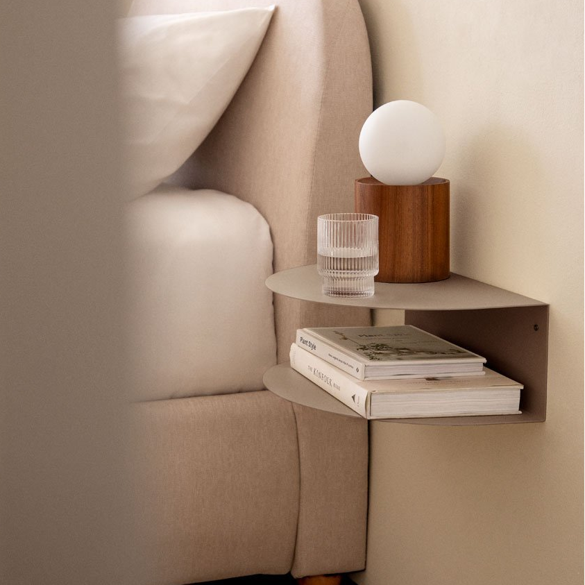 Pakabinama naktinė spintelė KELOURA, nerūdijantis plienas