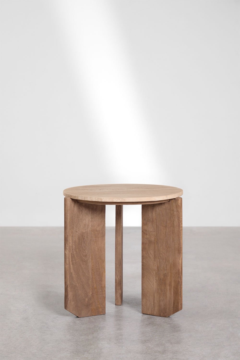 Naktinis staliukas CALOARO viršaus vaizdas atskleidžiantis akmens raštą