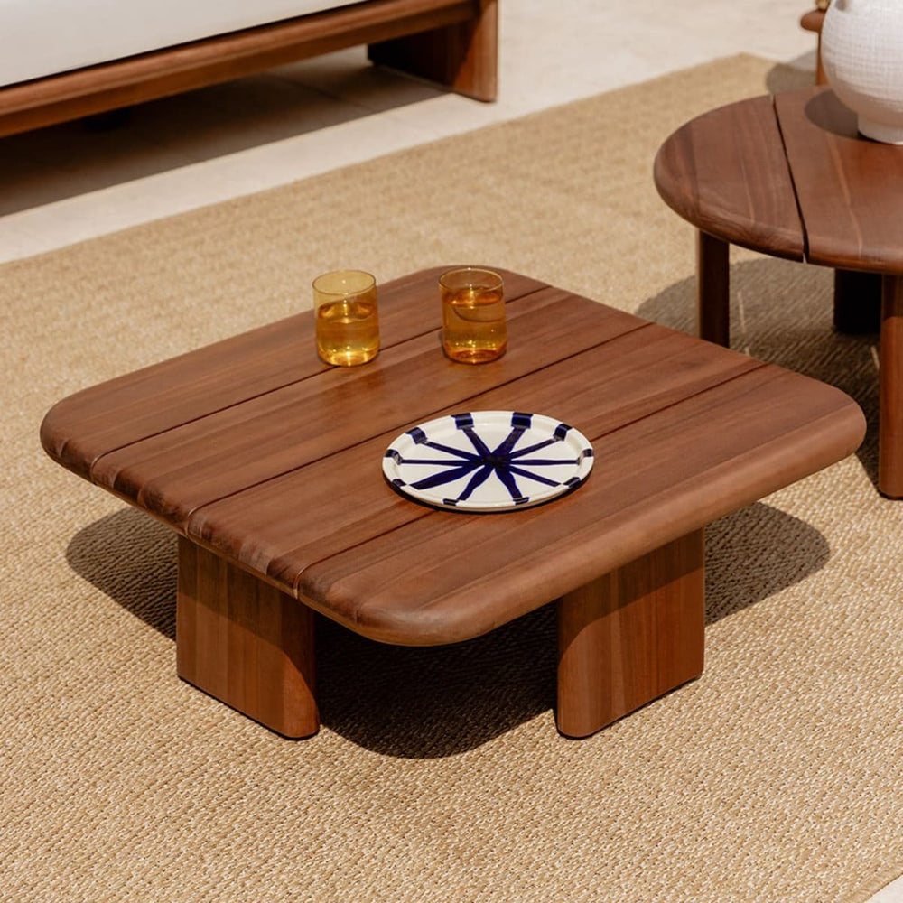Table RATIKO, square, dark brown