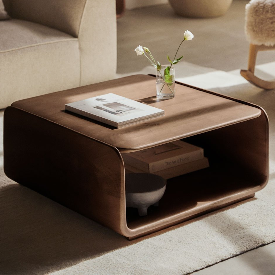 Coffee table MAROARO 75x75 cm, wood