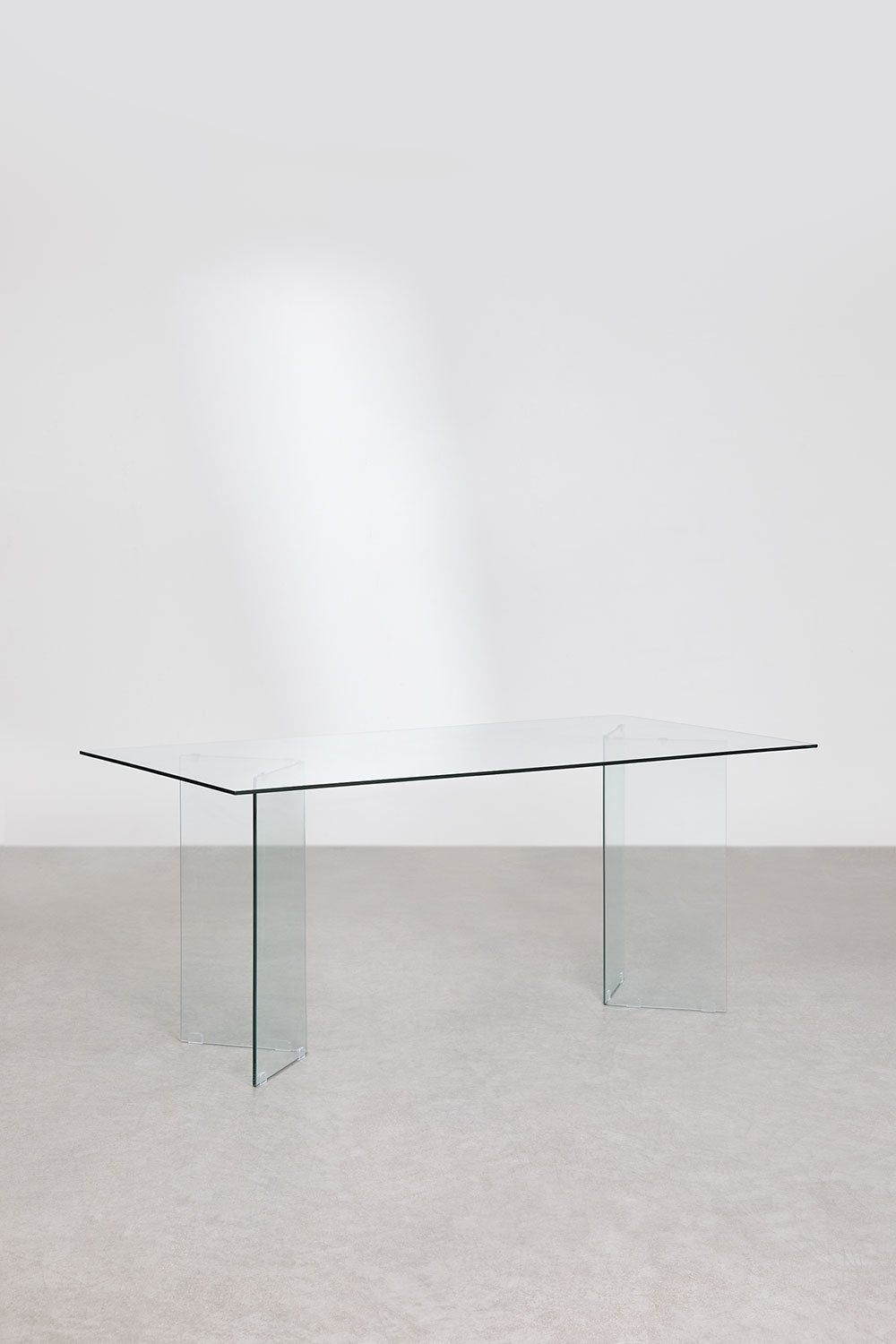 Valgomojo stalas iš stiklo PURIO, 180x90 cm