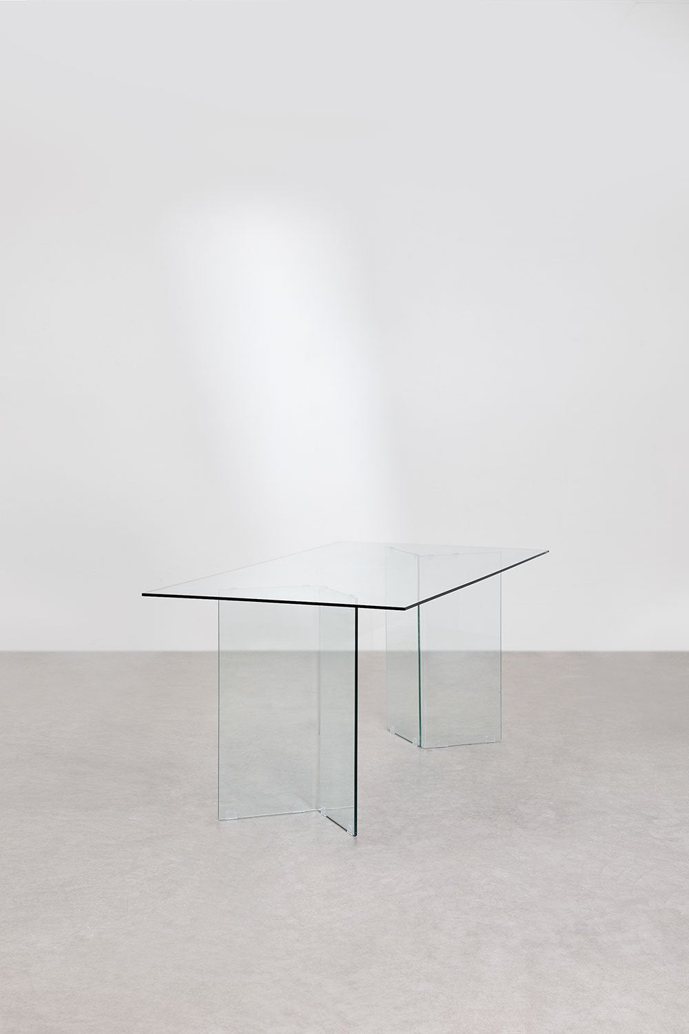 Valgomojo stalas iš stiklo PURIO, 180x90 cm