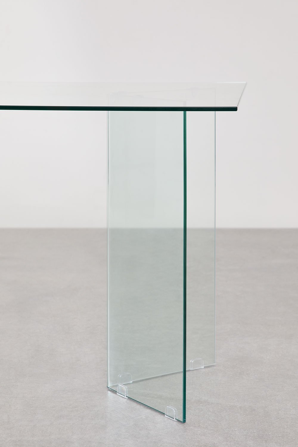 Valgomojo stalas iš stiklo PURIO, 180x90 cm