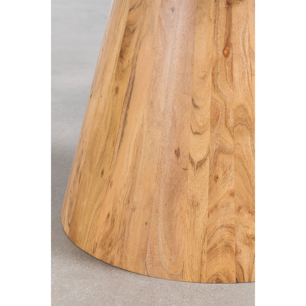 WEYMARA apvalus valgomasis stalas iš mango medienos (Ø120 cm) ruda spalva
