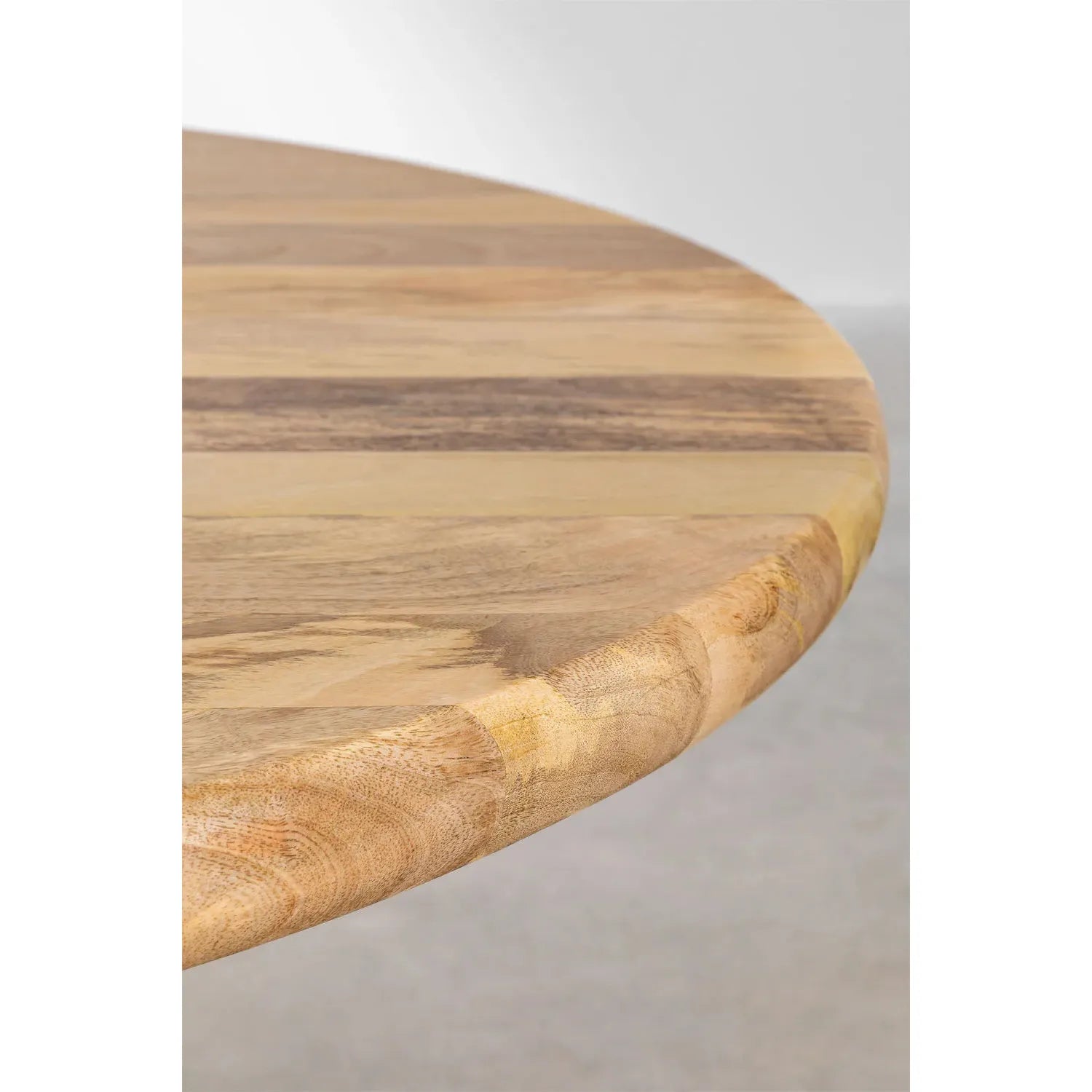 MACBETO apvalus valgomasis stalas iš mango medienos (Ø140 cm)