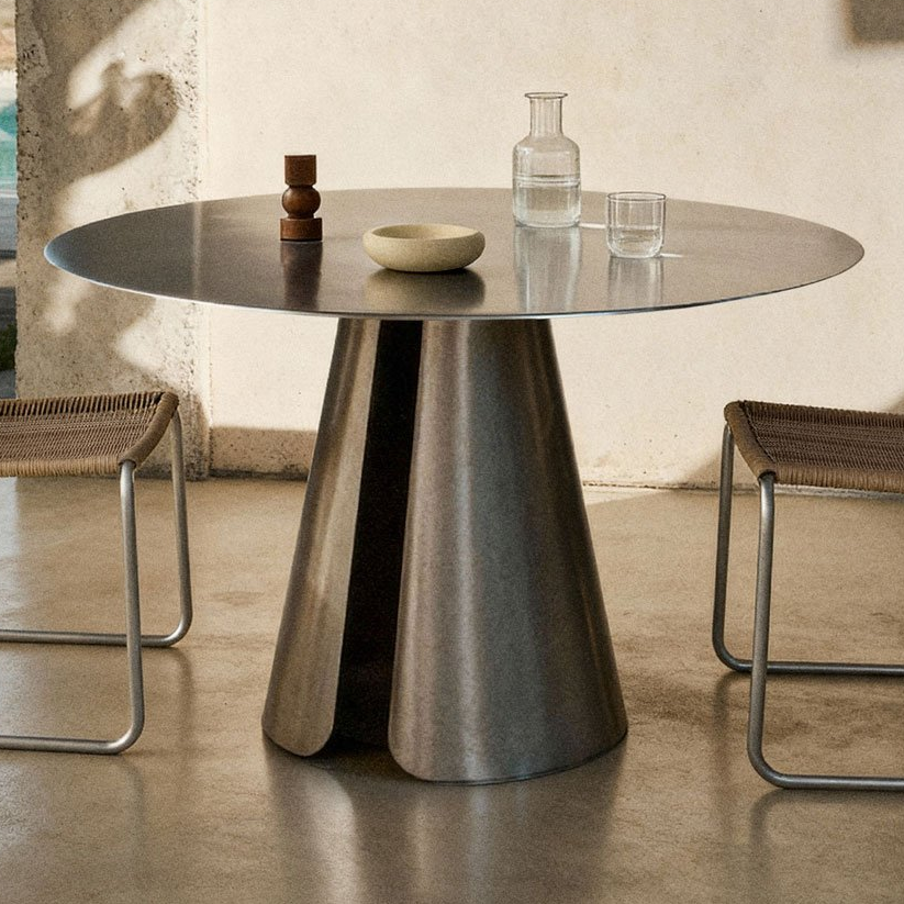 Valgomojo stalas VERIARO Ø120 cm, metalas