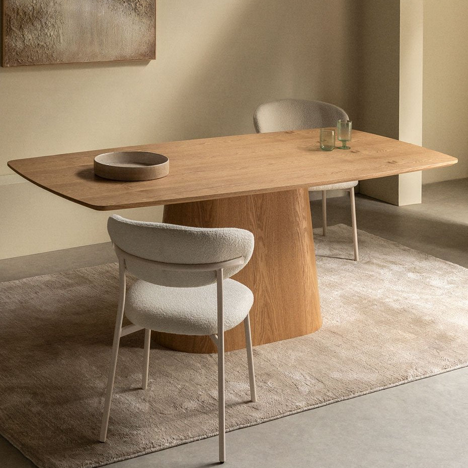 Valgomojo stalas LUNEENA 200x100 cm, medis