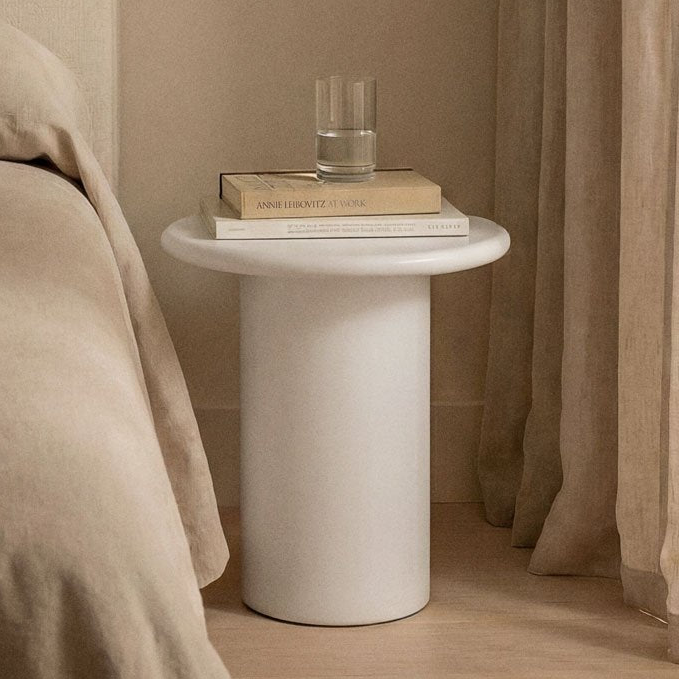 Naktinis staliukas NAVAARO Ø45 cm, cementas