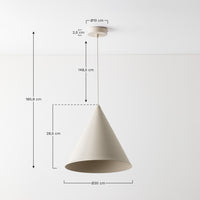 Pakabinamas šviestuvas ARVILA, Kreminė, Ø30 cm