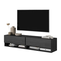 TV staliukas MIRRGO, juodo uosio, 140 cm