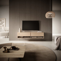 TV staliukas MIRRGO, ąžuolo, 140 cm