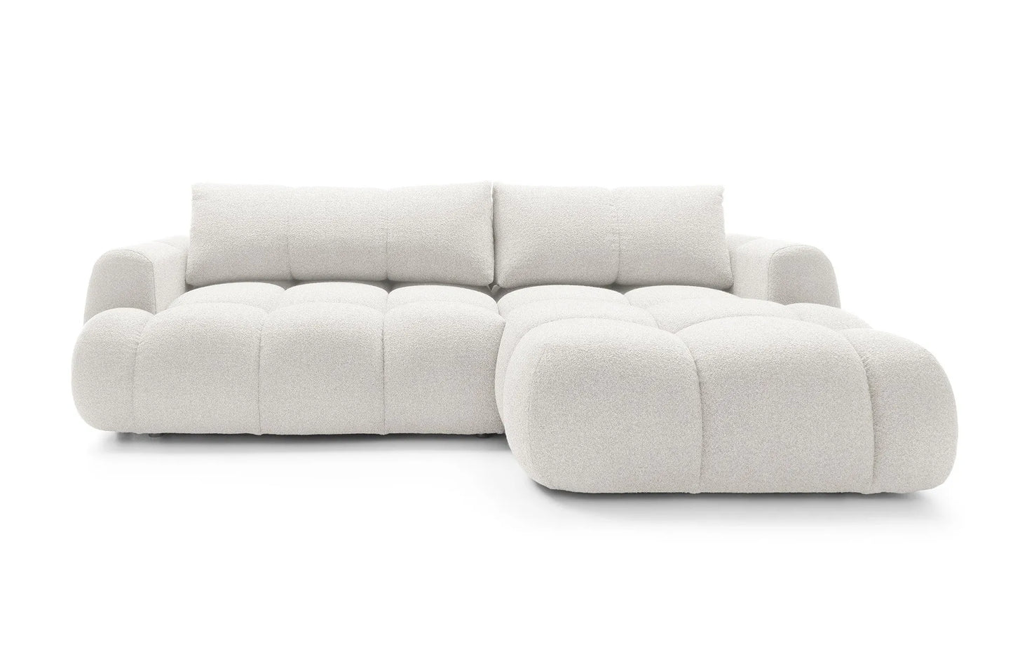 Kampinė sofa SKYLARI, kreminė