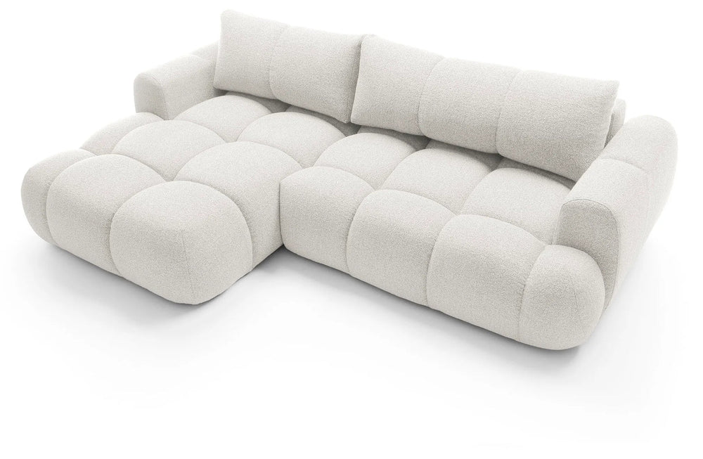 Kampinė sofa SKYLARI, kreminė