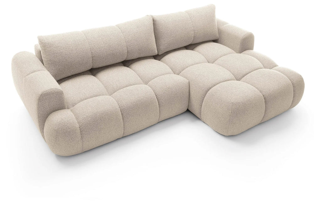Kampinė sofa SKYLARI, smėlio pilka
