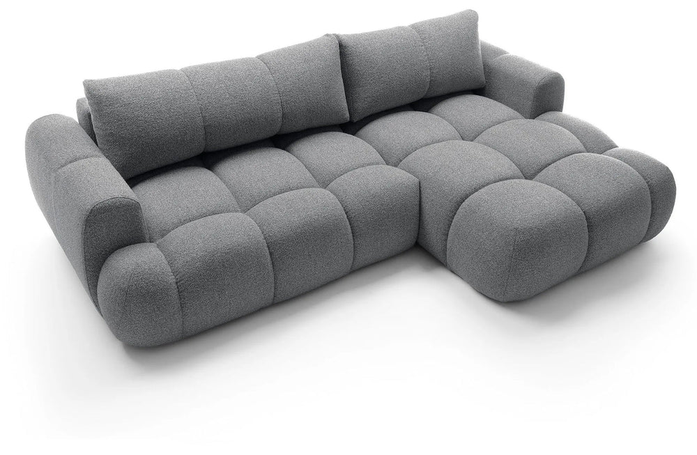 Kampinė sofa SKYLARI, tamsiai pilka