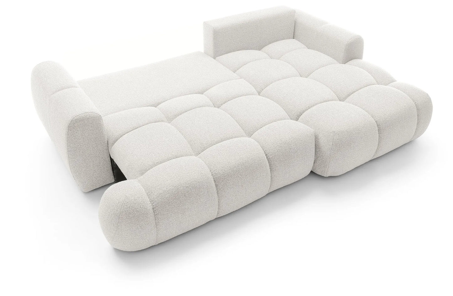 Kampinė sofa SKYLARI, kreminė