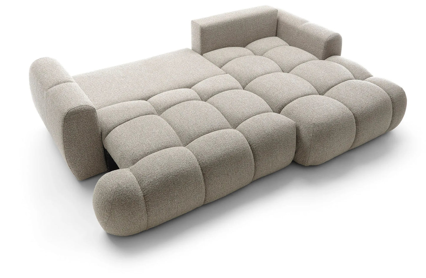 Kampinė sofa SKYLARI, šviesiai smėlinė