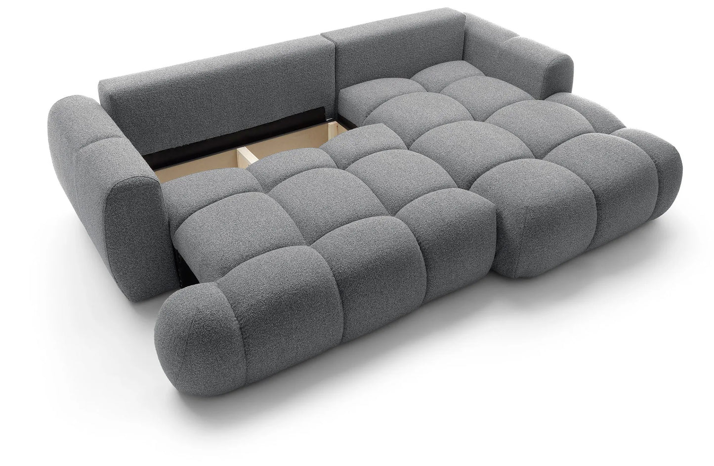 Kampinė sofa SKYLARI, tamsiai pilka