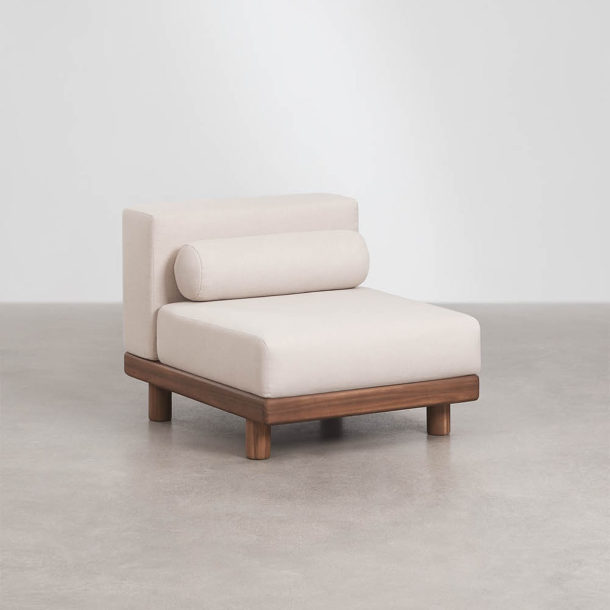 KORKO outdoor sofa middle module, acacia