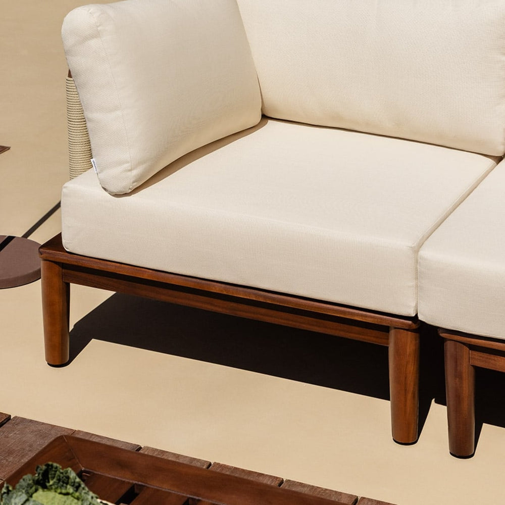 Outdoor Sofa Module MODENA, Dark Acacia Brown