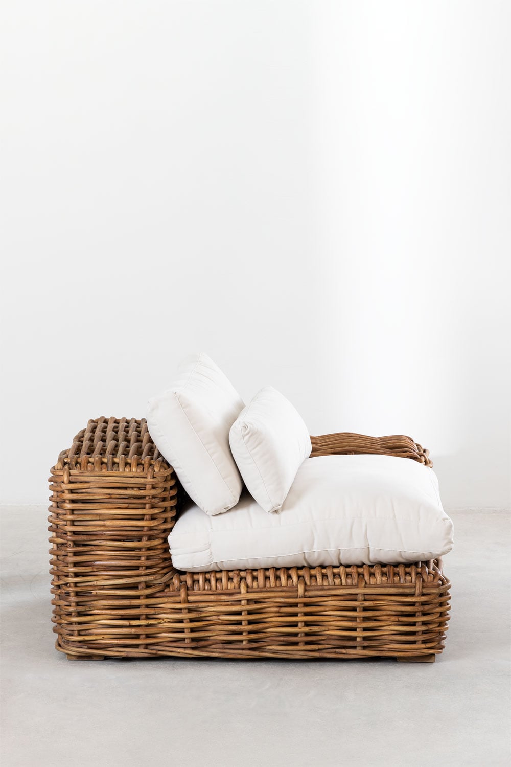 Corner module ROTINO, right, rattan