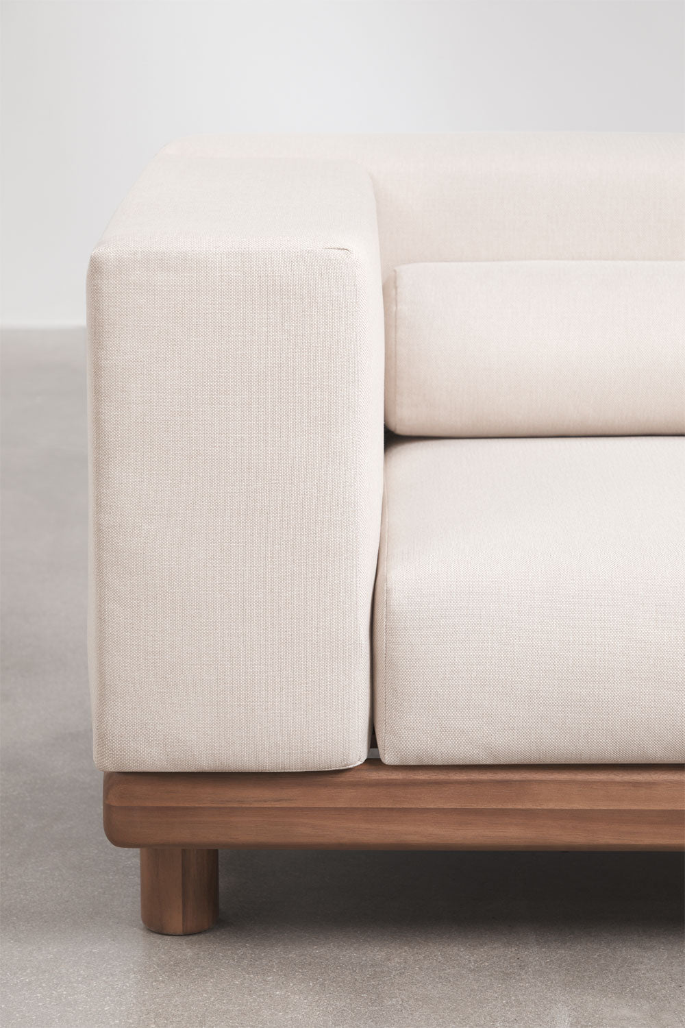 Modulinė 4 dalių lauko sofa KORKO su kampais, akacija