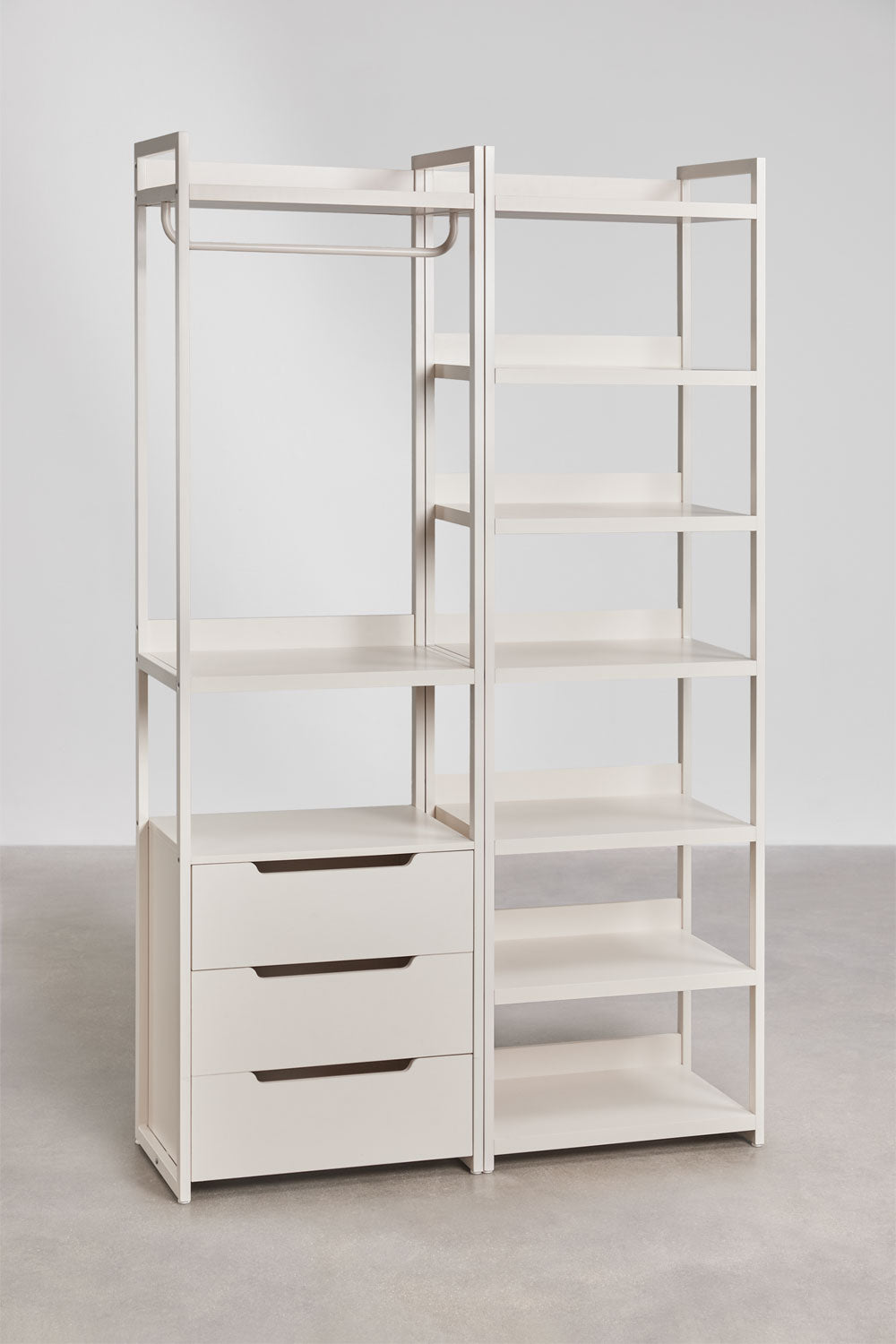 Modulinė atvira spinta CENEUNO 2 dalių, metalas