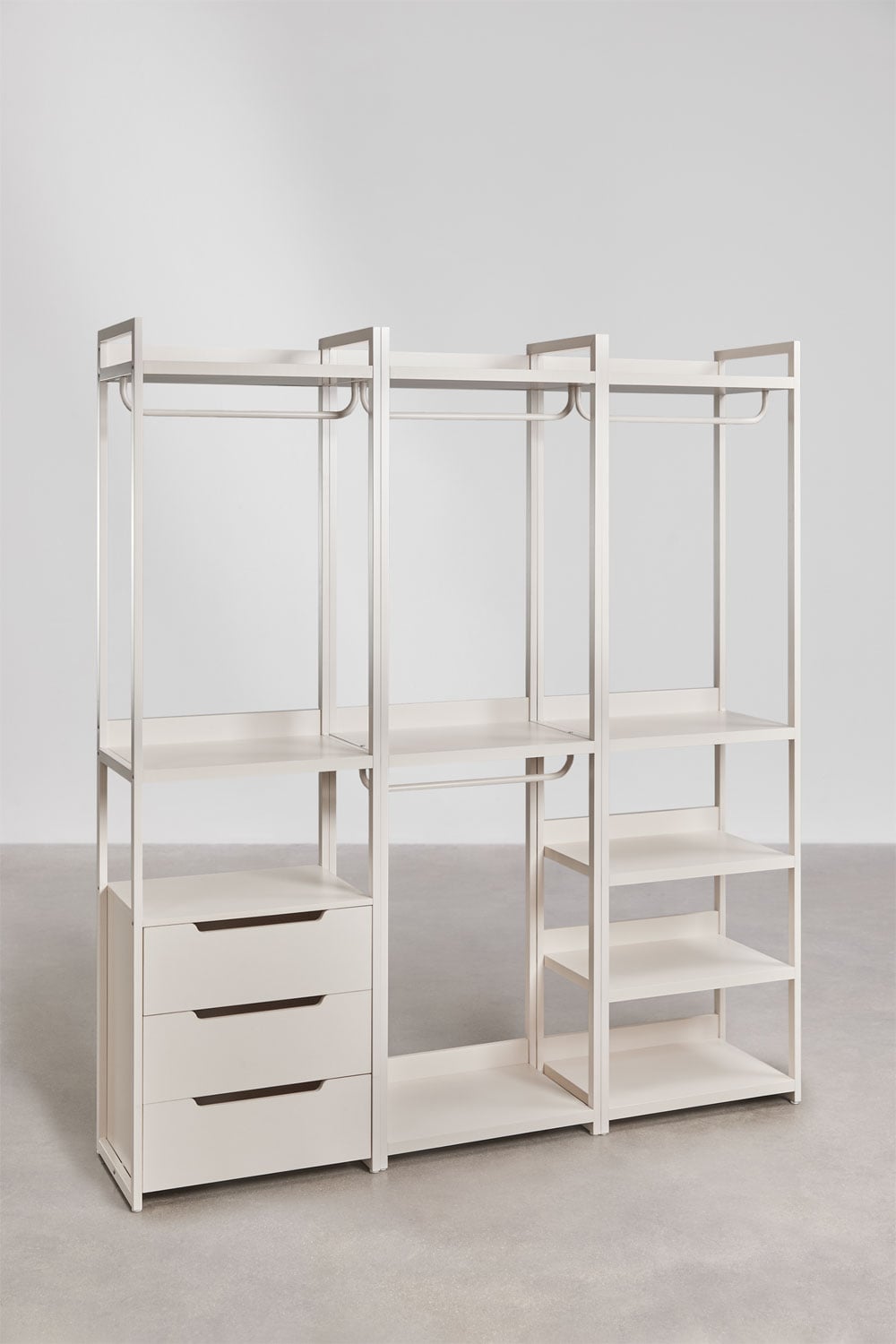 Modulinė atvira spinta CENEUNO 3 dalių, metalas