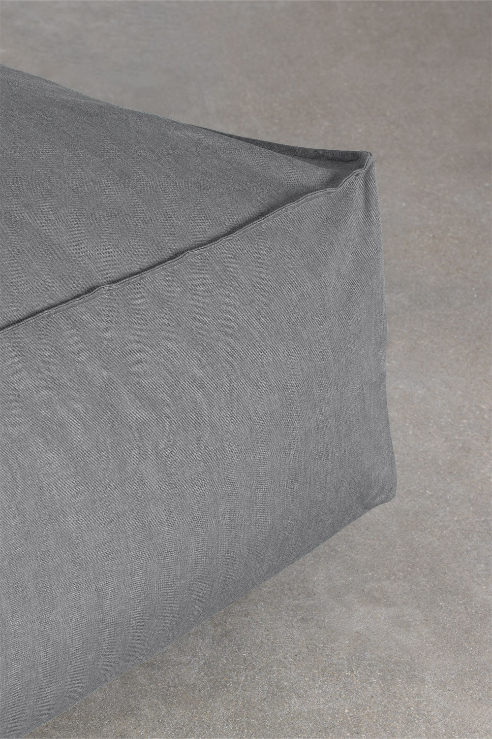Modular outdoor sofa VELVA, 2-piece with chaise lounge, granite grey
