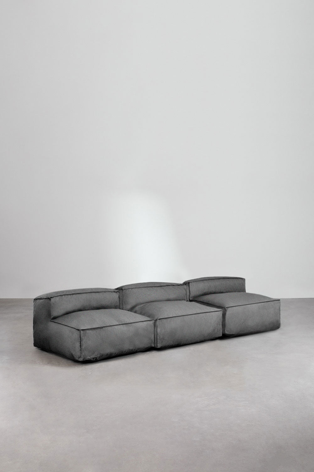 Modulinė lauko sofa VELVA, 3 vietos, granito pilka