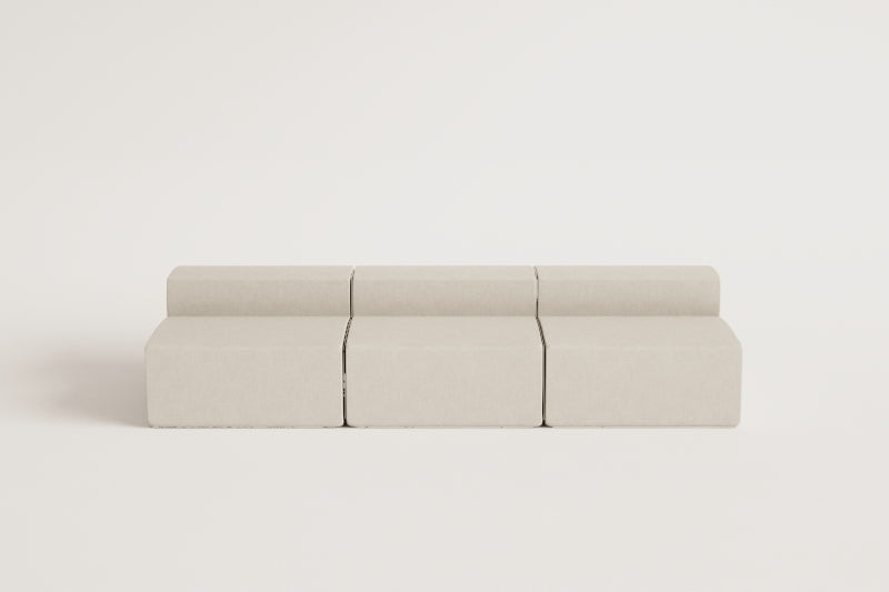 Modulinė lauko sofa VELVA, 3 vietos, kreminė