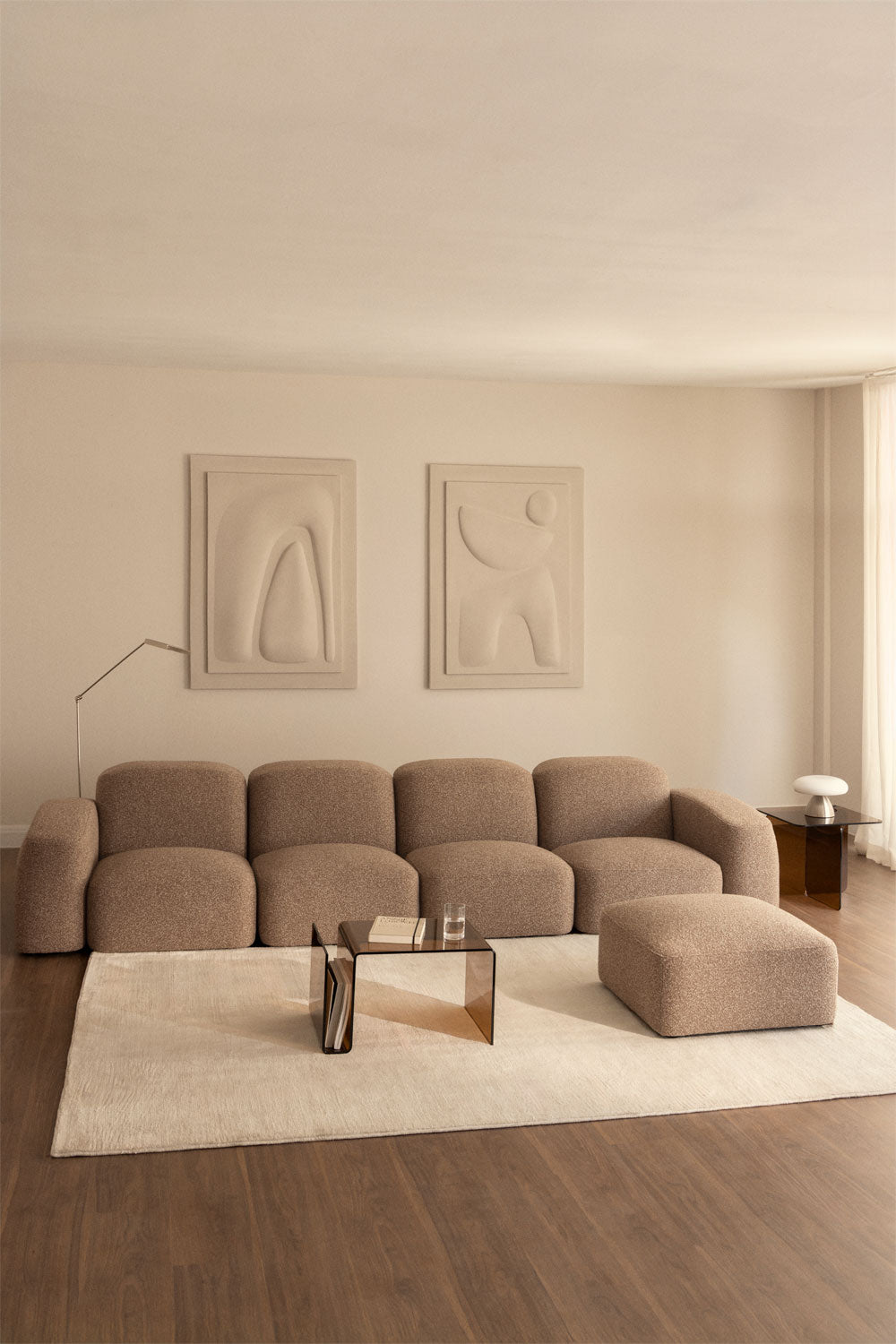 Modulinė sofa BASTIAN, su pufa