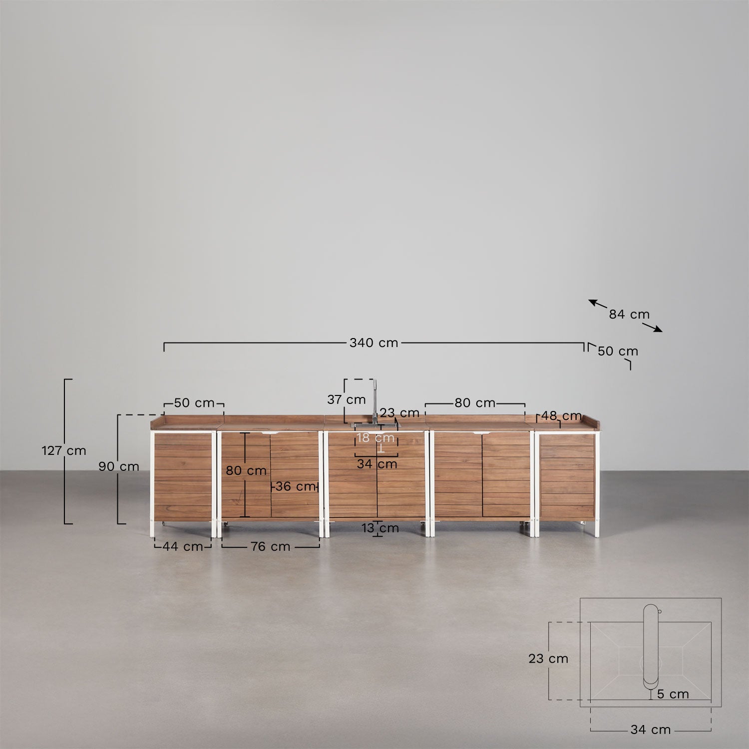 Modulinė virtuvė CULINARO, 6 dalių