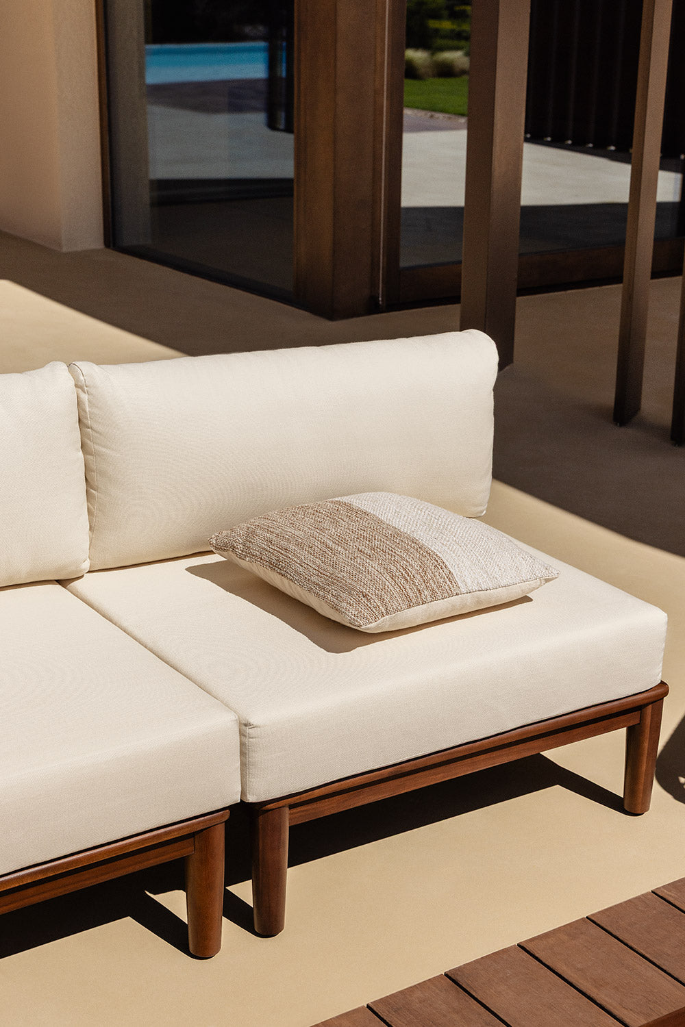 Modular sofa section MODENA, acacia.