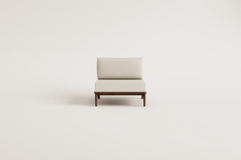 Modular sofa section MODENA, acacia.