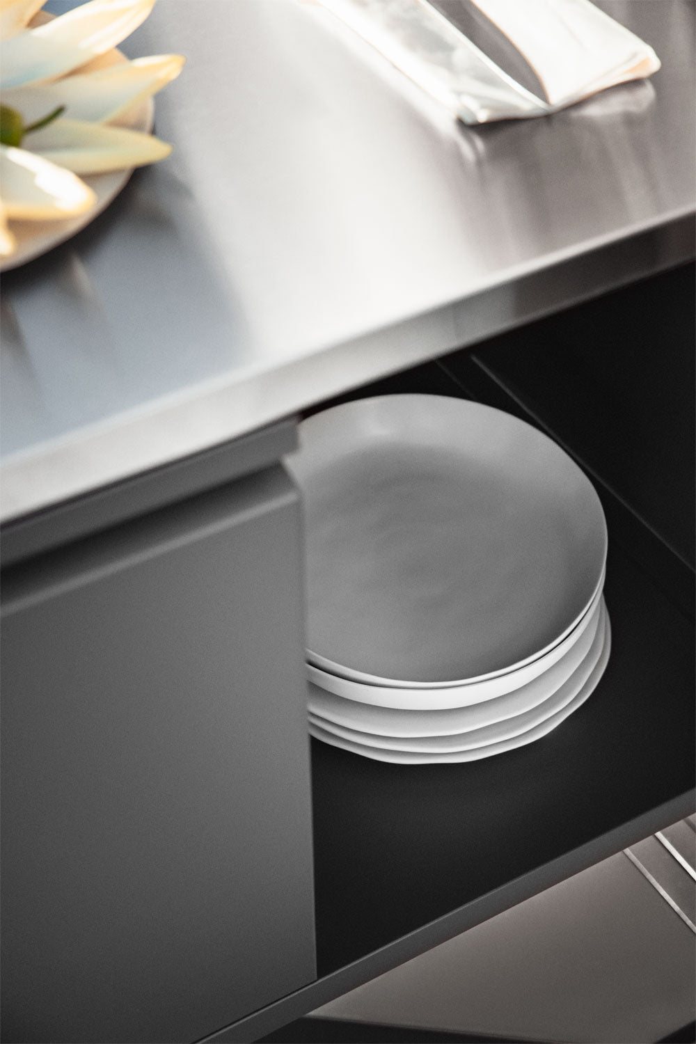 Outdoor kitchen CULINARA, three-piece, graphite grey