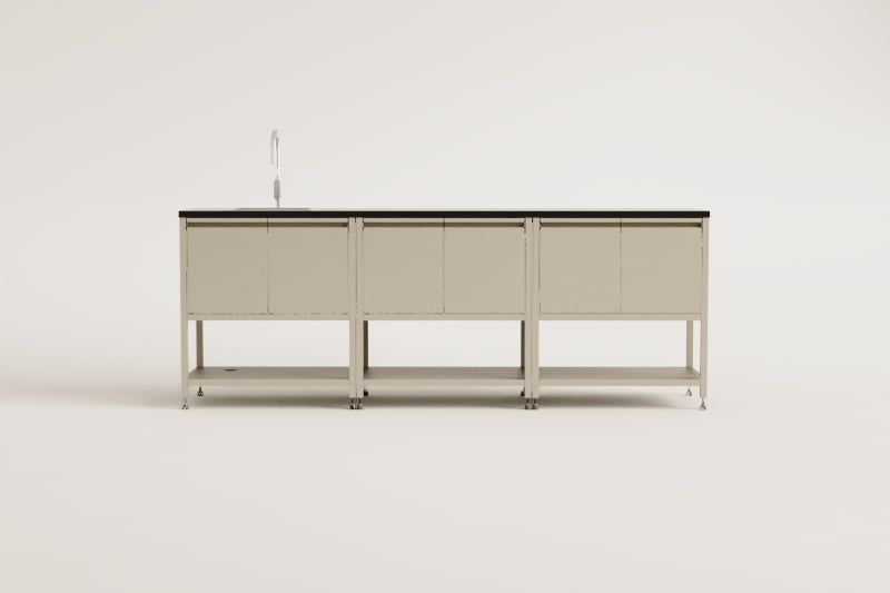 Outdoor kitchen CULINARA, three-piece, graphite grey