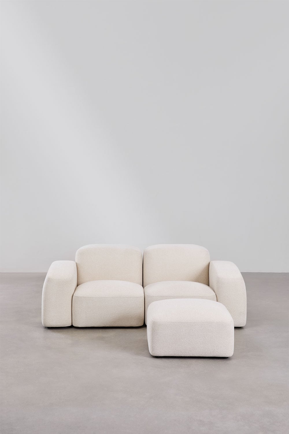 Modulinės sofos BASTIENA minkšto boucle tekstūra