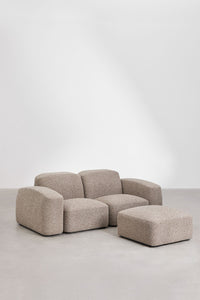 Modulinė sofa BASTIENA su pufu – kitu rakursu
