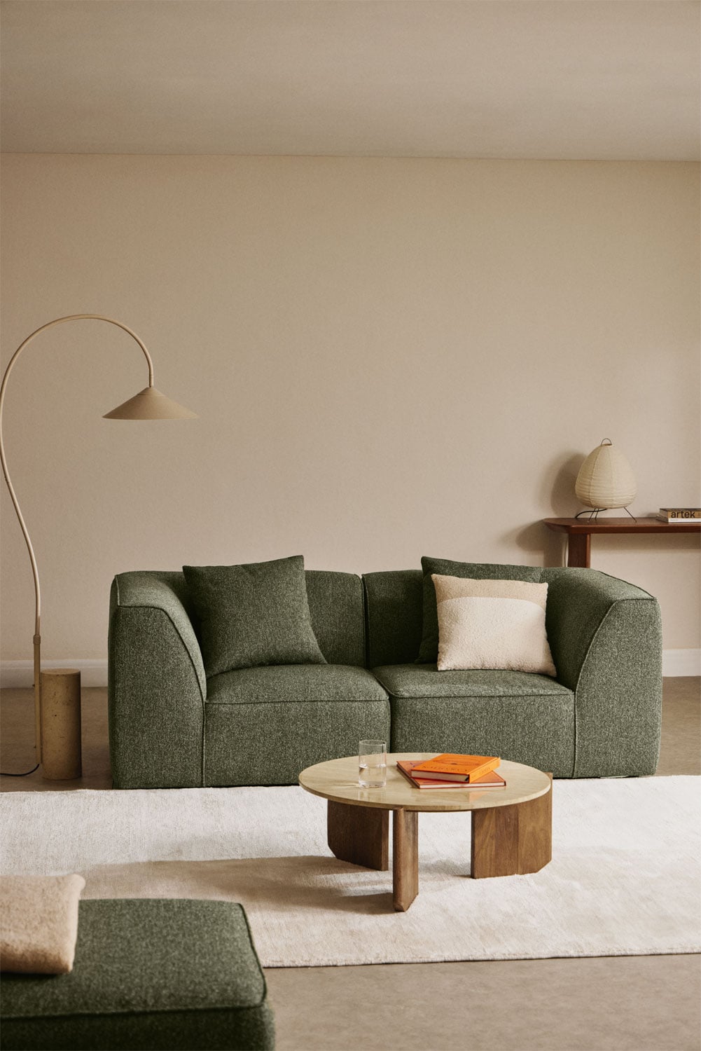 Modulinė sofa CARDEA, žalia 2d