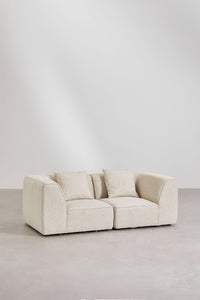 Boucle audiniu aptraukta kampinė sofa CARDEA | namuideja.lt | dviejų dalių sofa