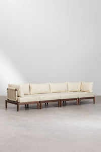 Modulinė sofa DZORELA, tamsi akacija, 5 dalys kampinė