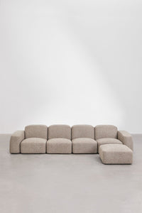 Šviesi modulinė sofa su plačia sėdyne | namuideja.lt | modernaus dizaino sofa