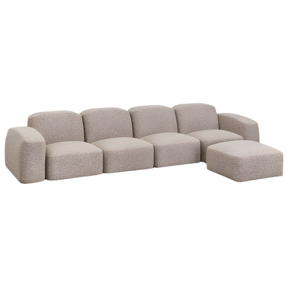 Modulinė sofa BASTIAN, su pufa