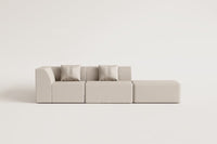 Modulinė kampinė sofa KARDENA spalvos niuansas iš arti