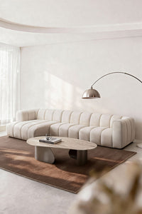 Modulinė sofa ELIOTA kreminis boucle spalvos