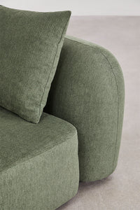Modulinė sofa KOKONA su kairiuoju gultu – fragmento vaizdas