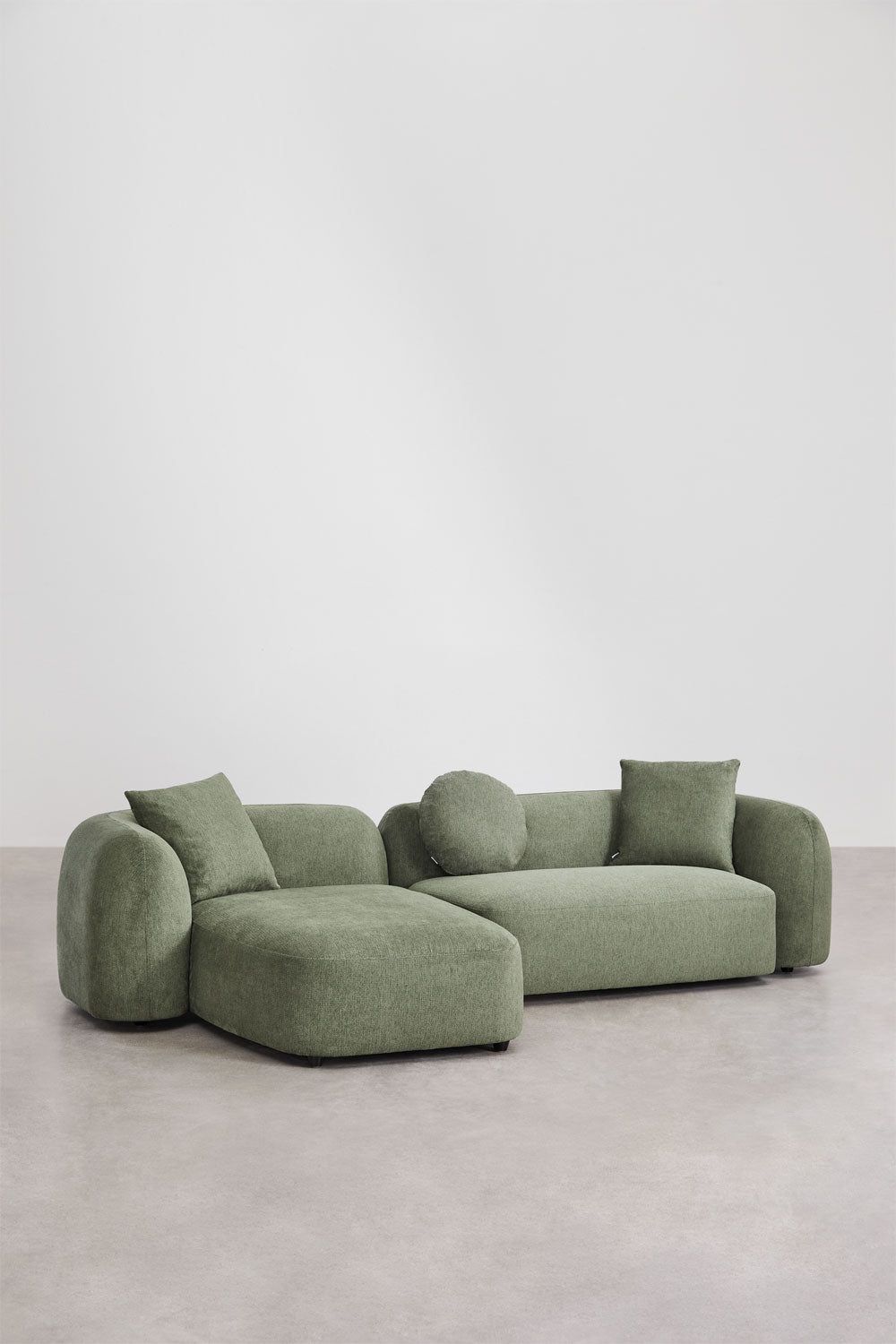 Modulinė sofa KOKONA su kairiuoju gultu – artimas planas