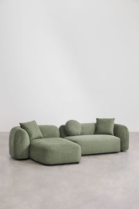 Modulinė sofa KOKONA su kairiuoju gultu – artimas planas